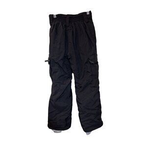 Turbine Boys Black Insulated Snow Pants With Adjustable Waist Size M Turbine